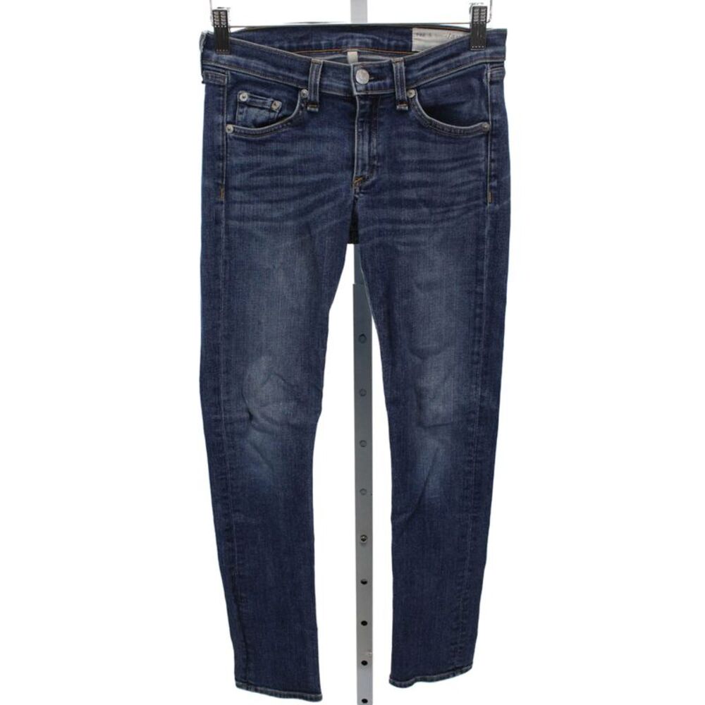 Rag & Bone Jean Women Skinny Blue Jeans Mid Rise Cotton Size 25